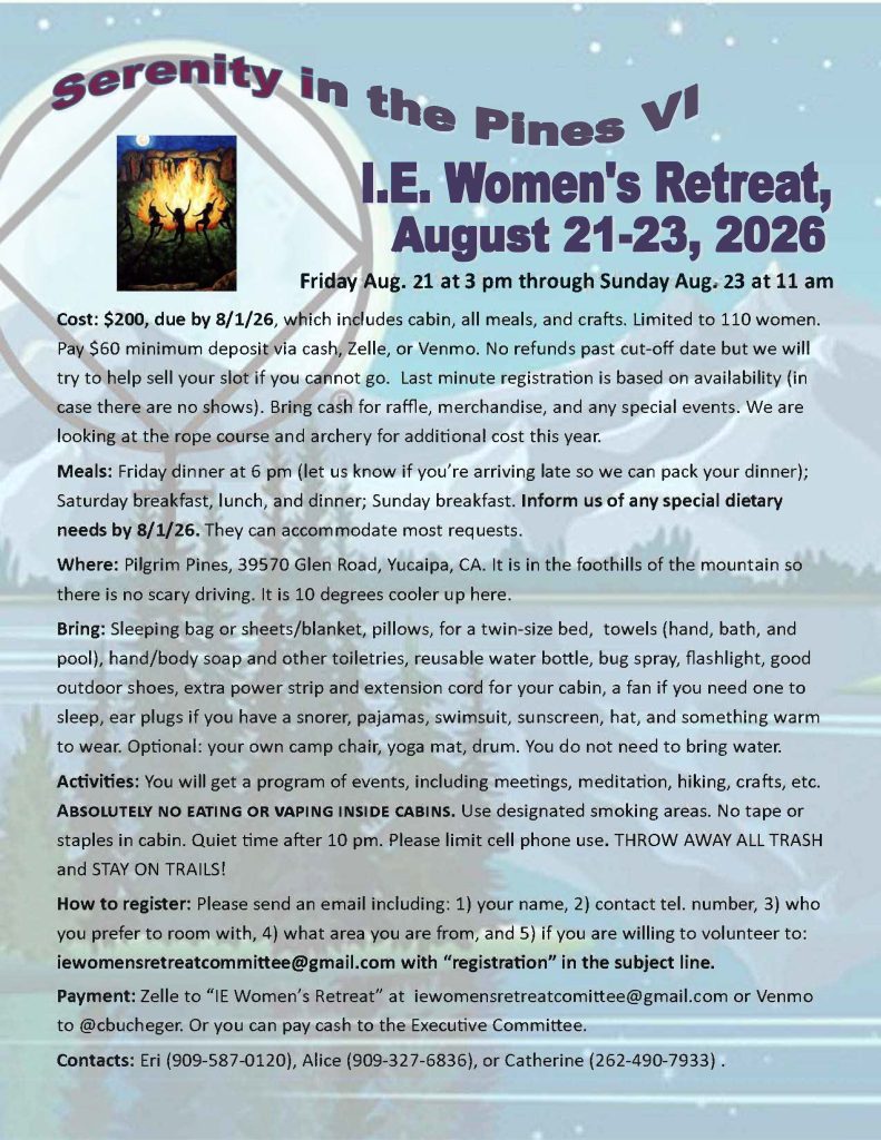 IE Women's Retreat Flyer